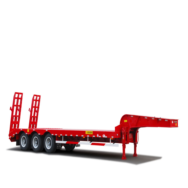 50/60/80/100 Tonnen Niederbettanhänger für schwere Baggertransportlösungen