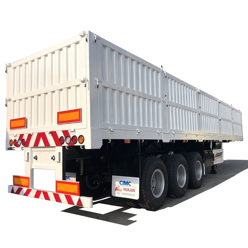 Transport von Kohlefracht mit hoher Seitenwand CIMC HUAJUN Frachtanhänger für den Transport von Vieh
