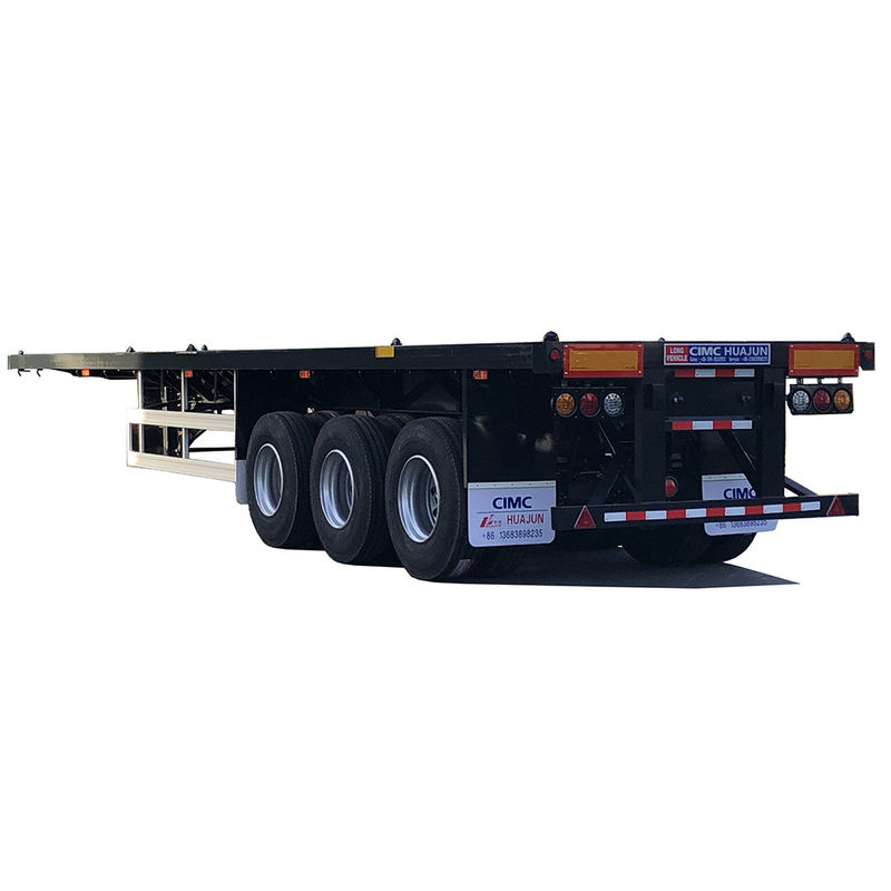40ft Container Flatbed Semi-Truck Anhänger mit optionalen Reifen und 12 Sets Twist Locks