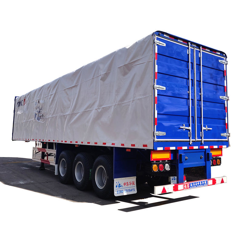 CIMC HUAJUN Seitenvorhang Semi Anhänger Lkw Anhänger Stahl 13750*2500 CN HEN 50ton Ce