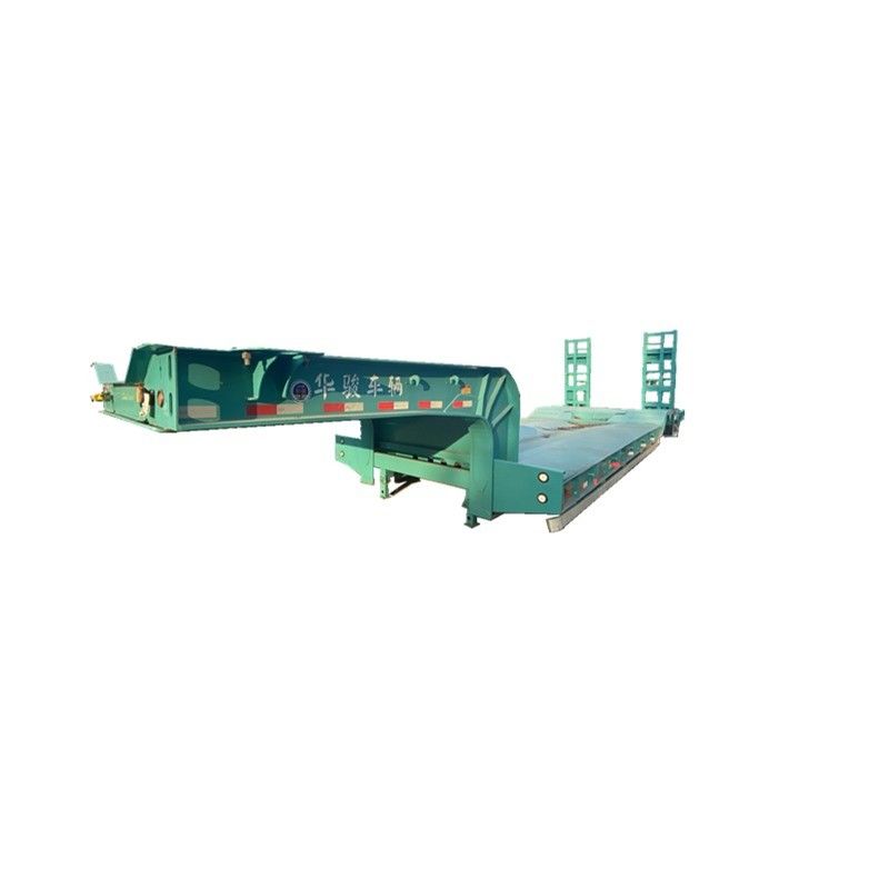 Direkt-Low-Bed Semi-Trailer mit 13/16 Tonnen HUAJUN Achse und 3,5 &quot;König Pin