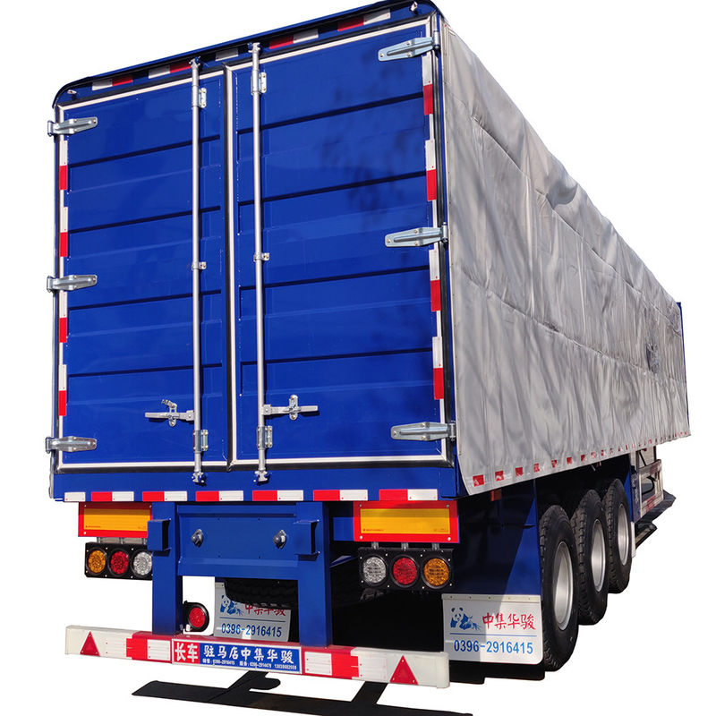 Lkw-Anhänger 13000 * 2500 * 3320 Stahl q345 Stahl für I-Strahl CIMC HUAJUN Vorhangseite Semi Anhänger