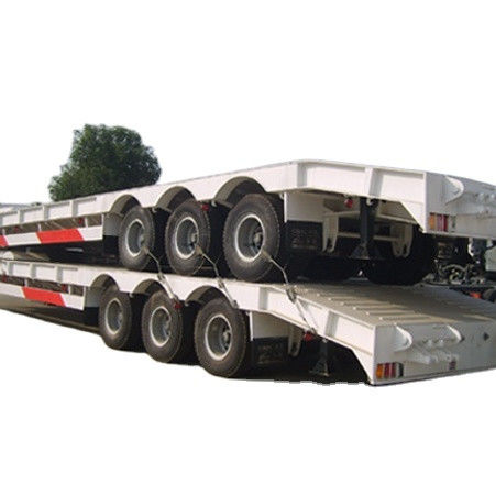 20 bis 100 Tonnen maximale Nutzlast Stahl 3-Achsen-Lowbed-Semi-Trailer für den Transport schwerer Ausrüstung