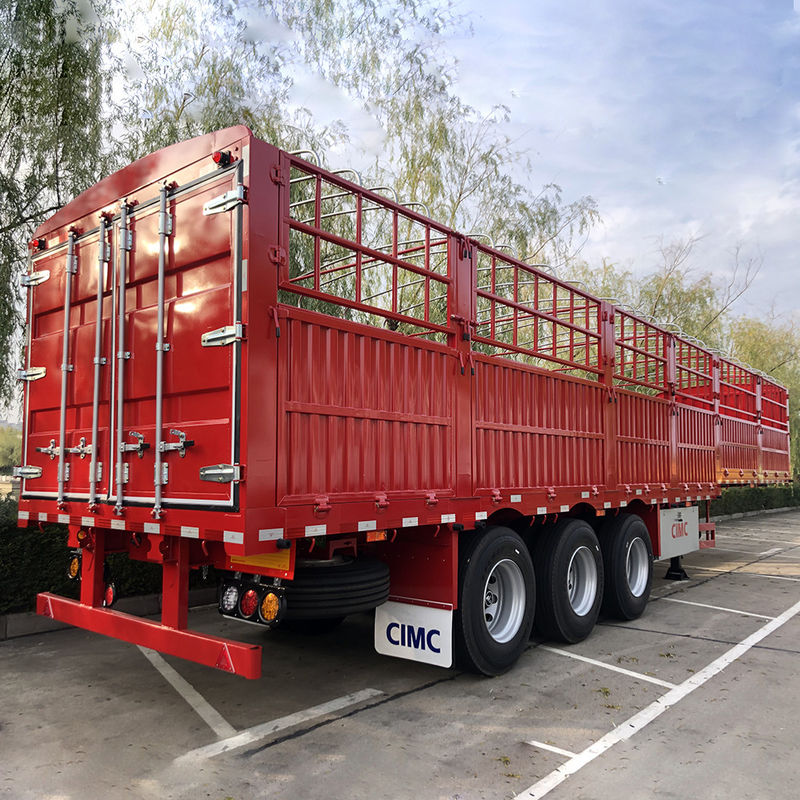 60 Tonnen Lkw-Anhänger Zaun-Pfahl-Fracht-Halbanhänger für den Güterverkehr von CIMC HUAJUN