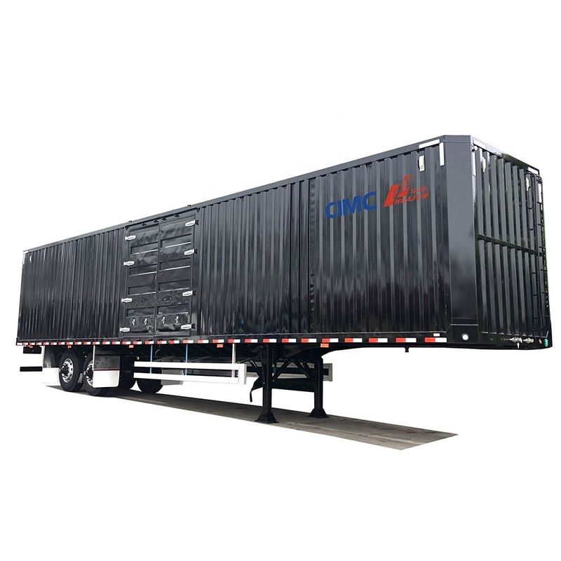 Fußtrockene Lieferwagencontainer Semi-Anhänger mit 10.00R20/ 11.00R20/ 12R22.5 Reifen ausgestattet