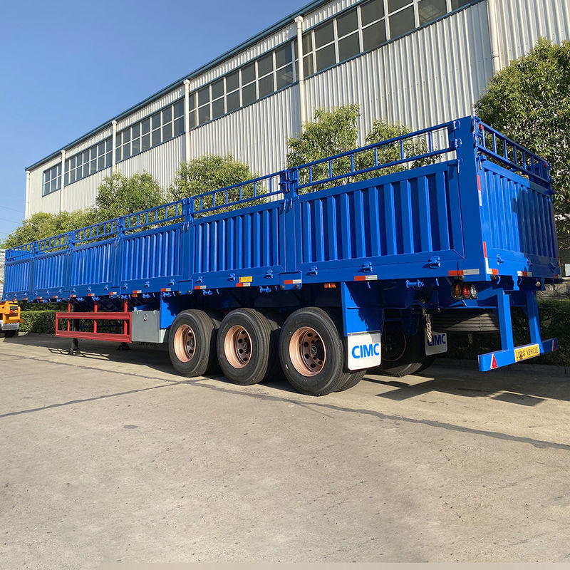 CIMC-Gruppe HUAJUN 4 Achsen Max Nutzlast 60T Containeranhänger Zaun Fracht Halbanhänger