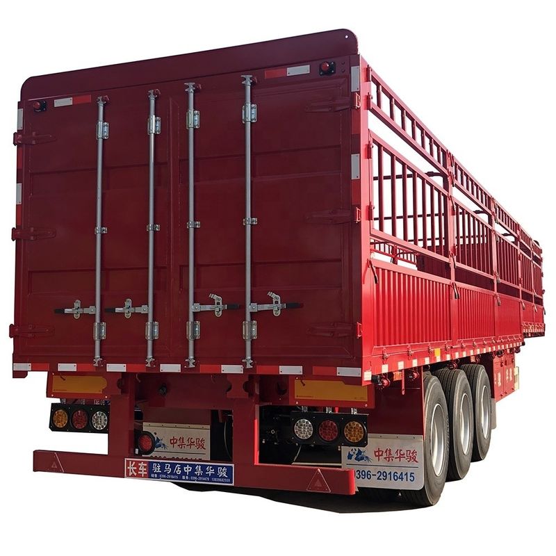 Standard 28 Tonnen Landungsfahrzeugzaun Semi-Anhänger für Schwerlast-Schüttguttransport